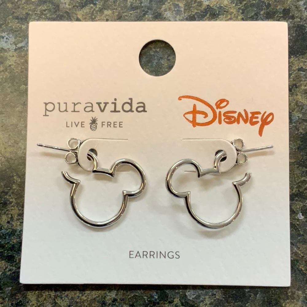 Pura Vida + Disney Mickey Mouse Hoop Earrings